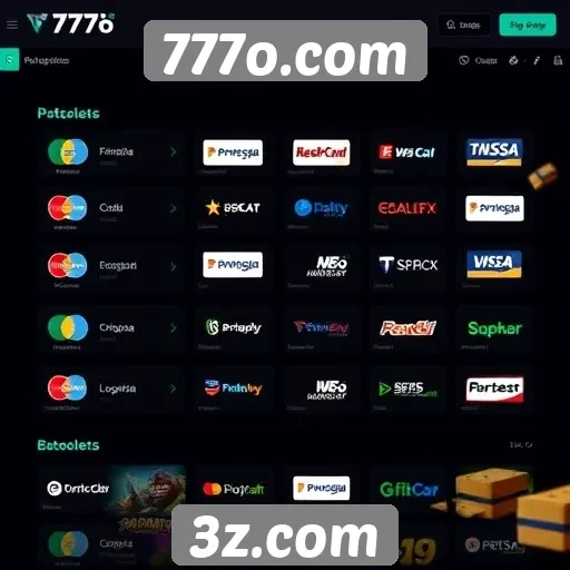 Plataformas de pagamento disponíveis em 777o.com