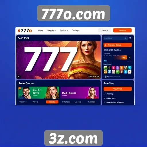 Análise da interface do usuário do 777o.com